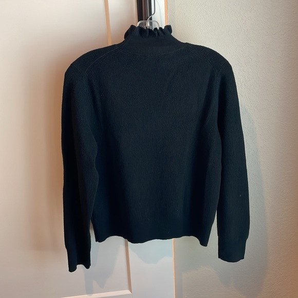 J. Crew Ruffle Neck Merino Wool Blend Sweater - Picture 7 of 10